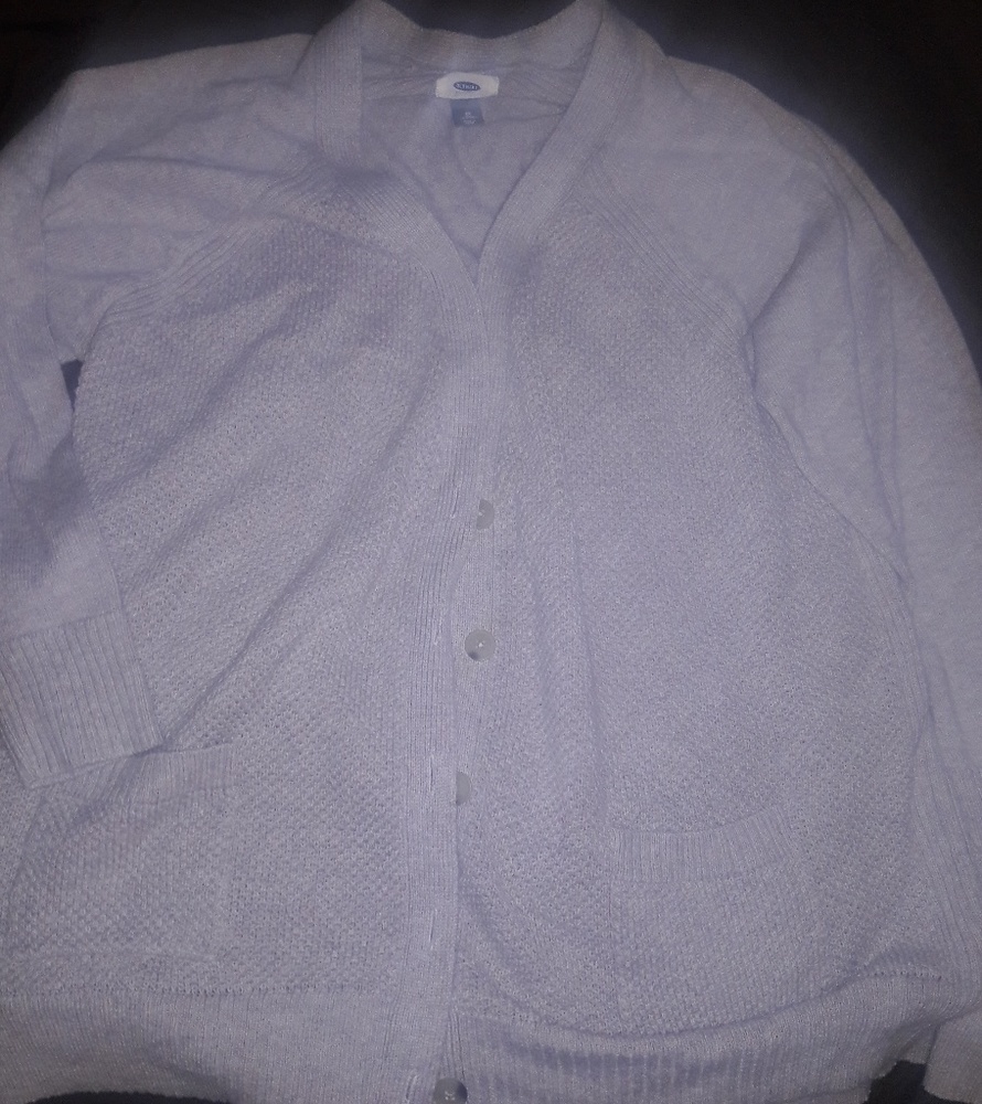 Grey Cardigan Sweater